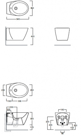 Биде подвесное Simas Bohemien BO19bi*1 фото