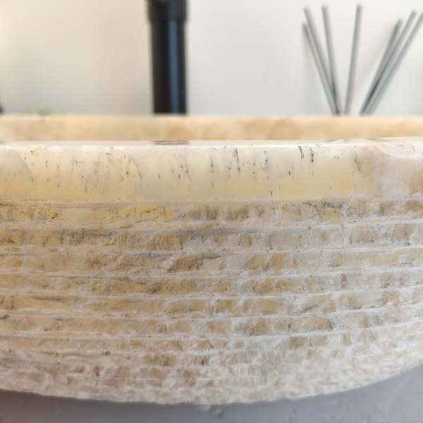 Накладная раковина из оникса Oval Yellow Marmo OO-00659 (70*40*13cм) фото