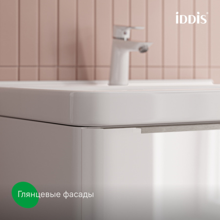 Тумба с раковиной Iddis Cloud X CLX80W0i95K 80 см, белый глянец фото