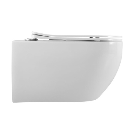 Унитаз подвесной безободковый Art&Max Siena AM221CHR/SC с сиденьем фото