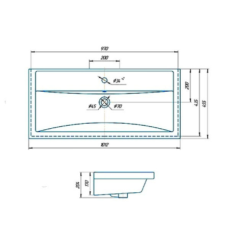 Раковина Grossman Kirovit Фостер 100 30513 фото