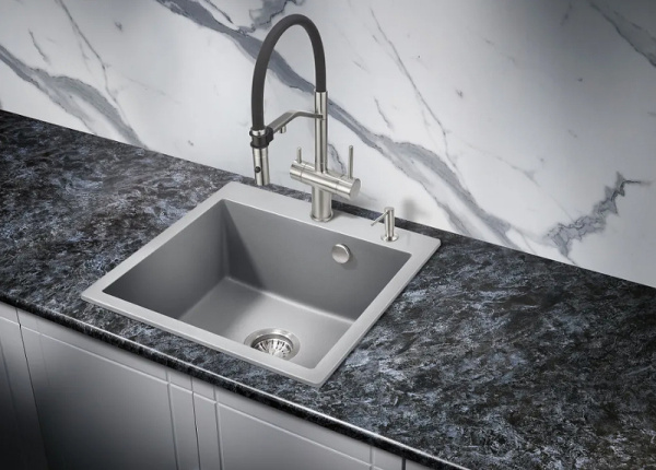 Смеситель для кухни под фильтр Milacio Ultra Cartes MCU.557.SS нержавеющая сталь фото