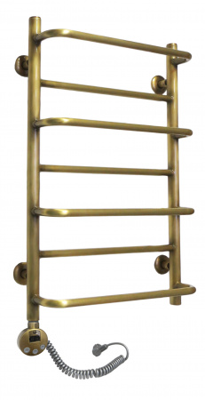 Полотенцесушитель электрический Domoterm Орфей П7 (500х700) (бронза) левый фото