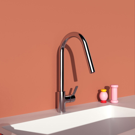 Смеситель для кухни с выдвижным изливом Ideal Standard Gusto BD414AA фото