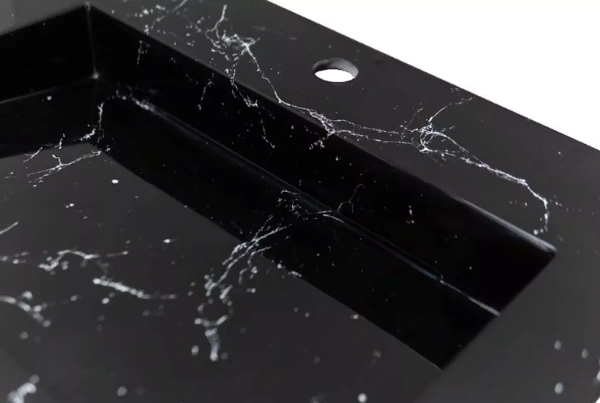 Раковина над стиральной машиной Stella Polar Берта SP-00001403 60x55 черный мрамор фото