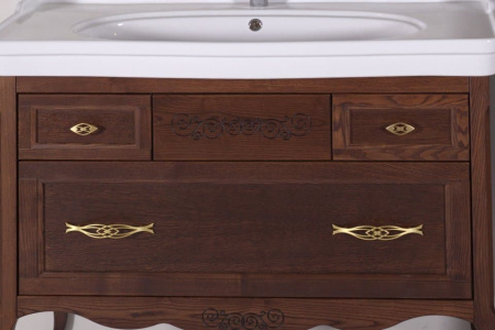 Тумба с раковиной ASB Woodline Модерн 105 11246 орех фото