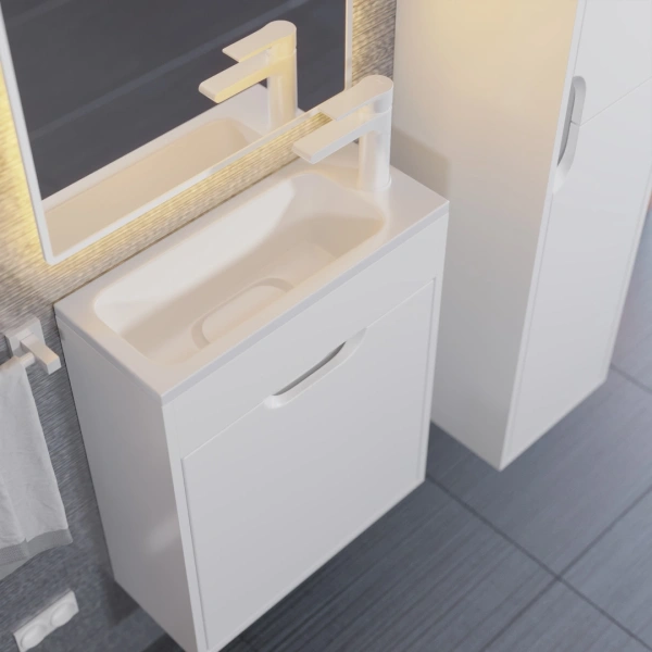 Тумба под раковину Uperwood Modul 50 2930205358 белая фото