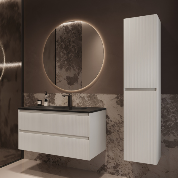 Тумба под раковину Vincea Welle 100 VMC-2WL100MW M.White Soft-touch фото