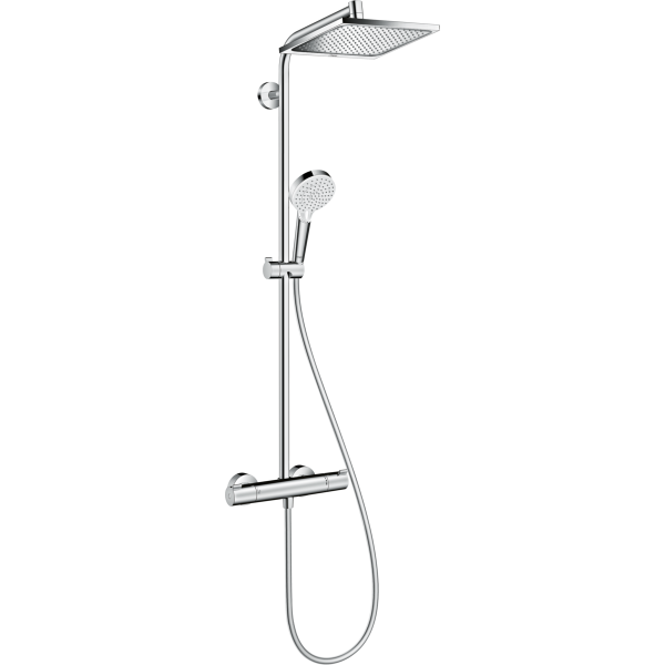 Душевая система с тропическим душем Hansgrohe Crometta Е 240 1jet Showerpipe 27271000 фото