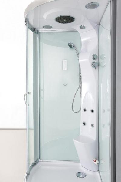 Душевая кабина с гидромассажем и паром Acquazzone Omega 100S 100х100х220 фото
