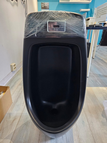 Писсуар сенсорный GID Q9504bm 91109 черный матовый фото