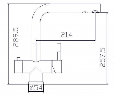 Смеситель для кухни кухни с фильтром для воды Zorg Inox SZR-1068 ILLISIO фото