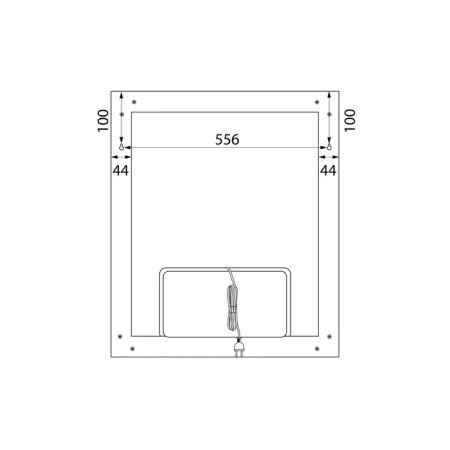 Зеркало с подсветкой и термообогревом Iddis Slide SLI6000i98 60x70 фото