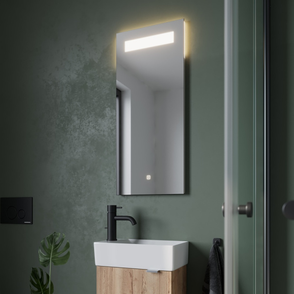 Зеркало с подсветкой Sancos Solo SL35 35x80 фото