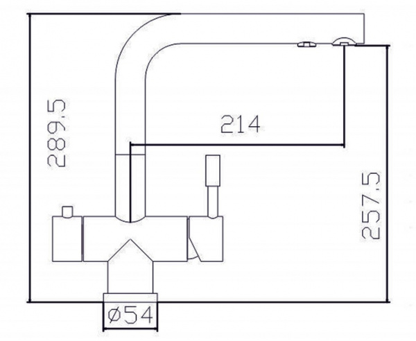 Смеситель для кухни кухни с фильтром для воды Zorg Inox SZR-1068 ILLISIO фото