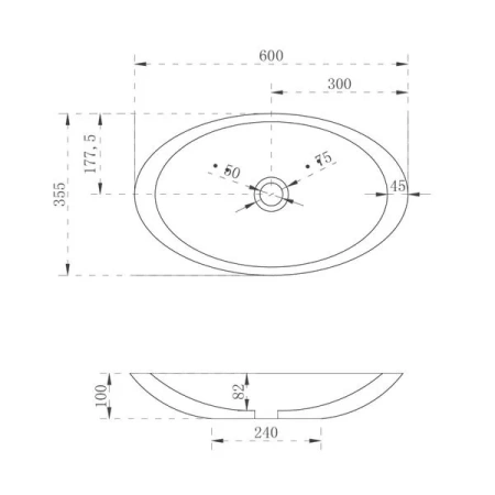 Накладная раковина Abber Kristall AT2810Topas 50x32 оранжевая фото