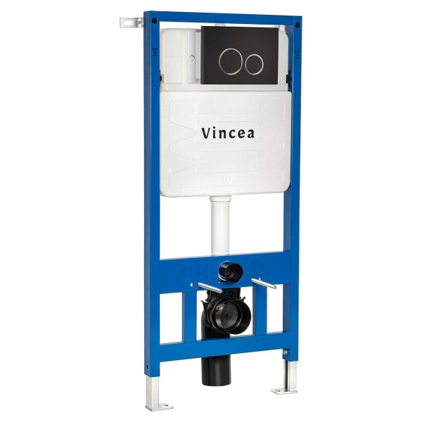 Кнопка смыва Vincea VFP-005MB черная матовая фото