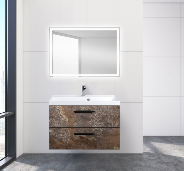 Тумба под раковину Belbagno Aurora AURORA-800-2C-SO-AV Ardesia Variegato фото