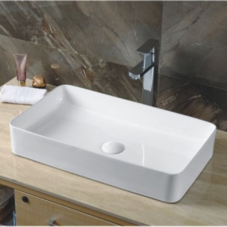 Накладная раковина CeramaLux N 9396 60х34 цвет белый фото