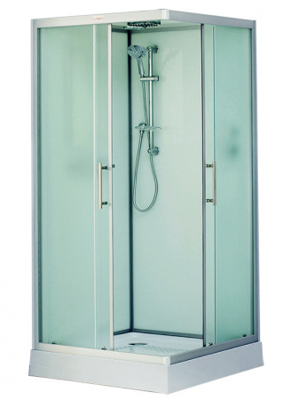 Душевая кабина Esbano ES-100CKR ESKB100CKR (со стеклянной крышей) 100х100 фото