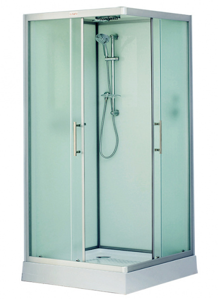 Душевая кабина Esbano ES-100CKR ESKB100CKR (со стеклянной крышей) 100х100 фото