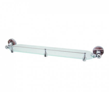 Полка стеклянная с бортиком WasserKRAFT Regen K-6944 фото