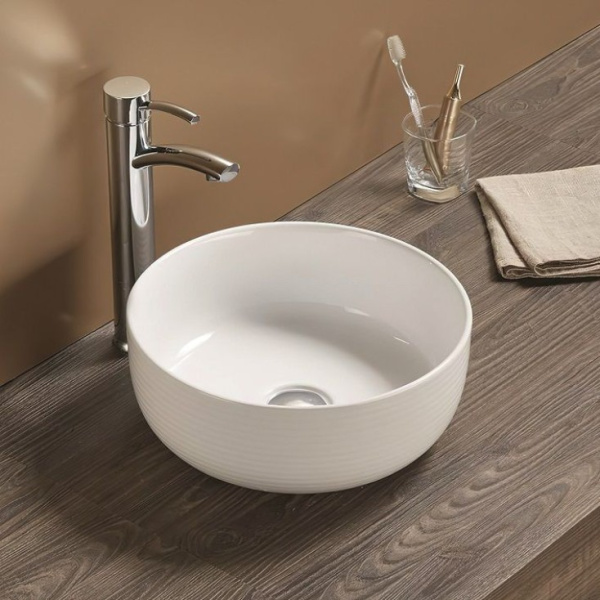 Накладная раковина Art&Max AM-102 35x35 белая фото