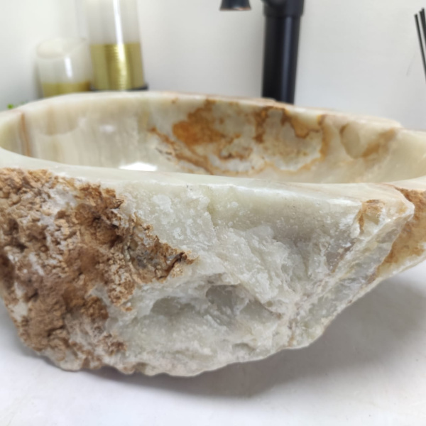 Накладная раковина из оникса Erozy Green EO-00544 (45*31*15см) фото