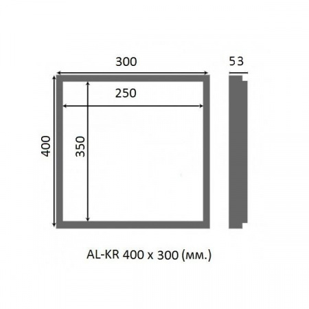 Сантехнический люк под плитку Люкер AL-KR 40x30 фото