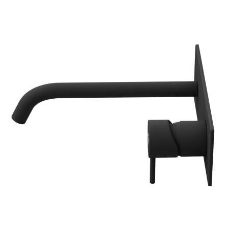 Смеситель для раковины настенный Cezares Leaf LEAF-BLI1-L-NOP Чёрный матовый фото