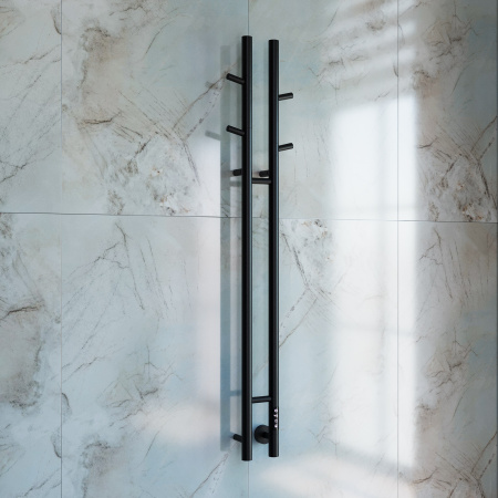 Электрический полотенцесушитель Vincea VTD-1D2BE 25х130 черный, таймер фото