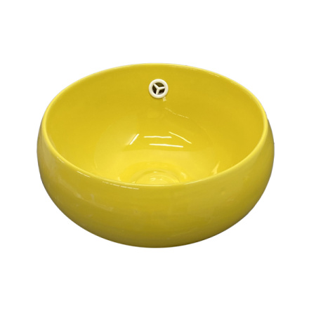 Детская накладная раковина Comforty 5004Y 00-00006529 32x32 желтая фото