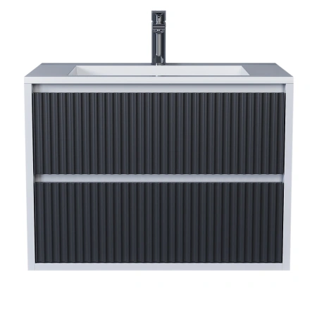 Тумба под раковину Uperwood Next 70 3930205151 белая/графит фото