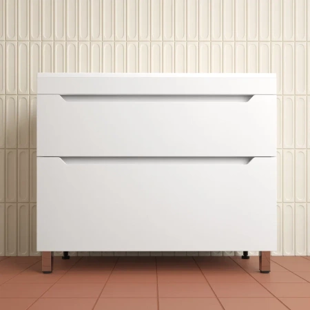 Тумба напольная Style Line Остин 100 ЛС-00002399 белая фото