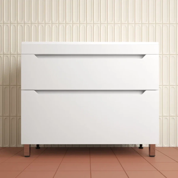 Тумба напольная Style Line Остин 100 ЛС-00002399 белая фото