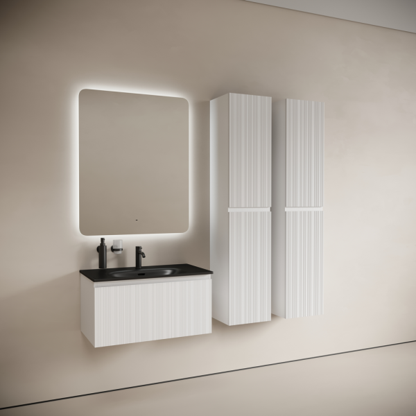 Тумба под раковину Sancos Code CD80W белая фото