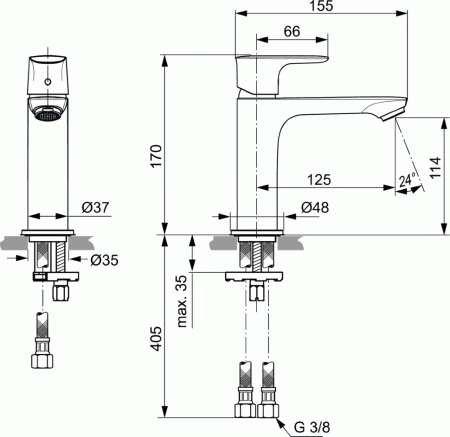 Смеситель для раковины Ideal Standard A7015AA фото