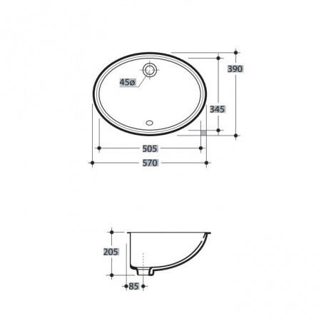Раковина встраиваемая Kerasan Diamante 773301 фото
