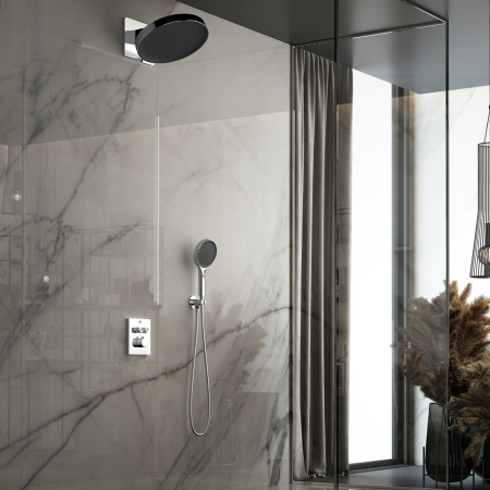 Душевая система скрытого монтажа с термостатом Vincea Inspire VSFW-3I21MT3CH хром фото