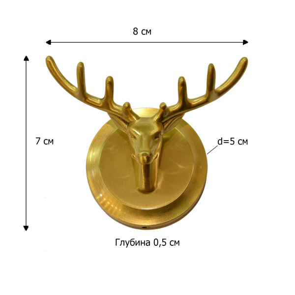 Крючок для ванной двойной Bronze de Luxe Scandi 81152 фото