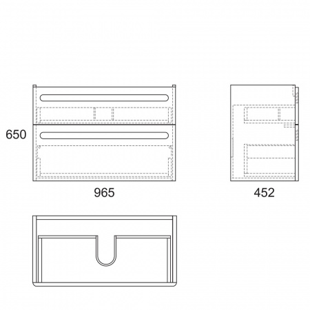 Тумба под раковину OWL 1975 Otalia 100 OW04.07.00 фото