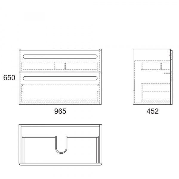 Тумба под раковину OWL 1975 Otalia 100 OW04.07.00 фото