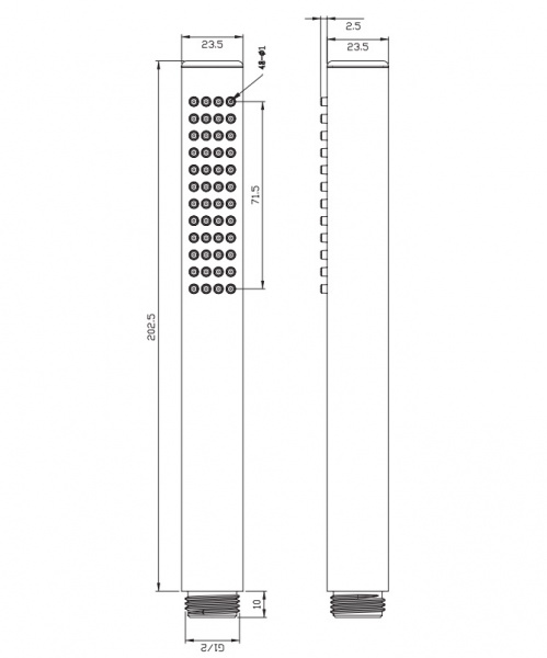 Душевая лейка Omnires Y Y-R/KCR фото
