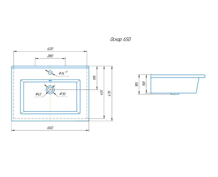 Раковина Grossman Kirovit У18296 фото