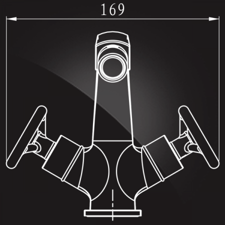 Смеситель для биде двухвентильный Elghansa New Wave sigma 4907595 фото