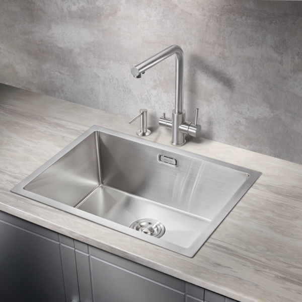 Мойка для кухни из нержавеющей стали Milacio Denia 58 MC.77450 58x44 нержавеющая сталь фото