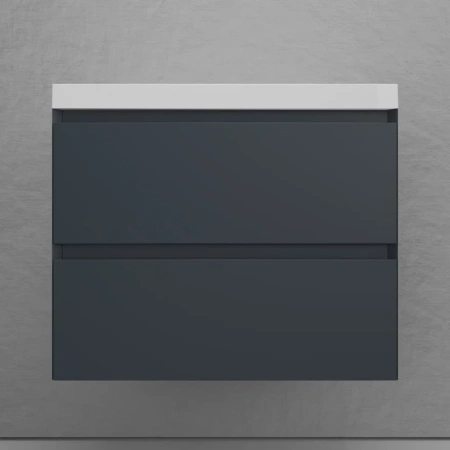 Тумба подвесная под раковину Style Line Манхэттен 70 ЛС-00002363 графит фото