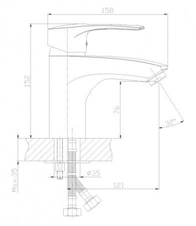 Смеситель для раковины с гигиеническим душем Rossinka T T40-15 фото