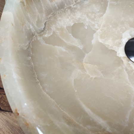 Накладная раковина из оникса Bowl Yellow Medium TinLip BO-00976 (45*45*15) фото