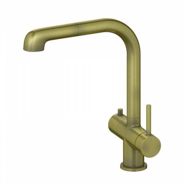 Смеситель для кухни с подключением фильтра Timo Saona 2346/02FL Антик фото